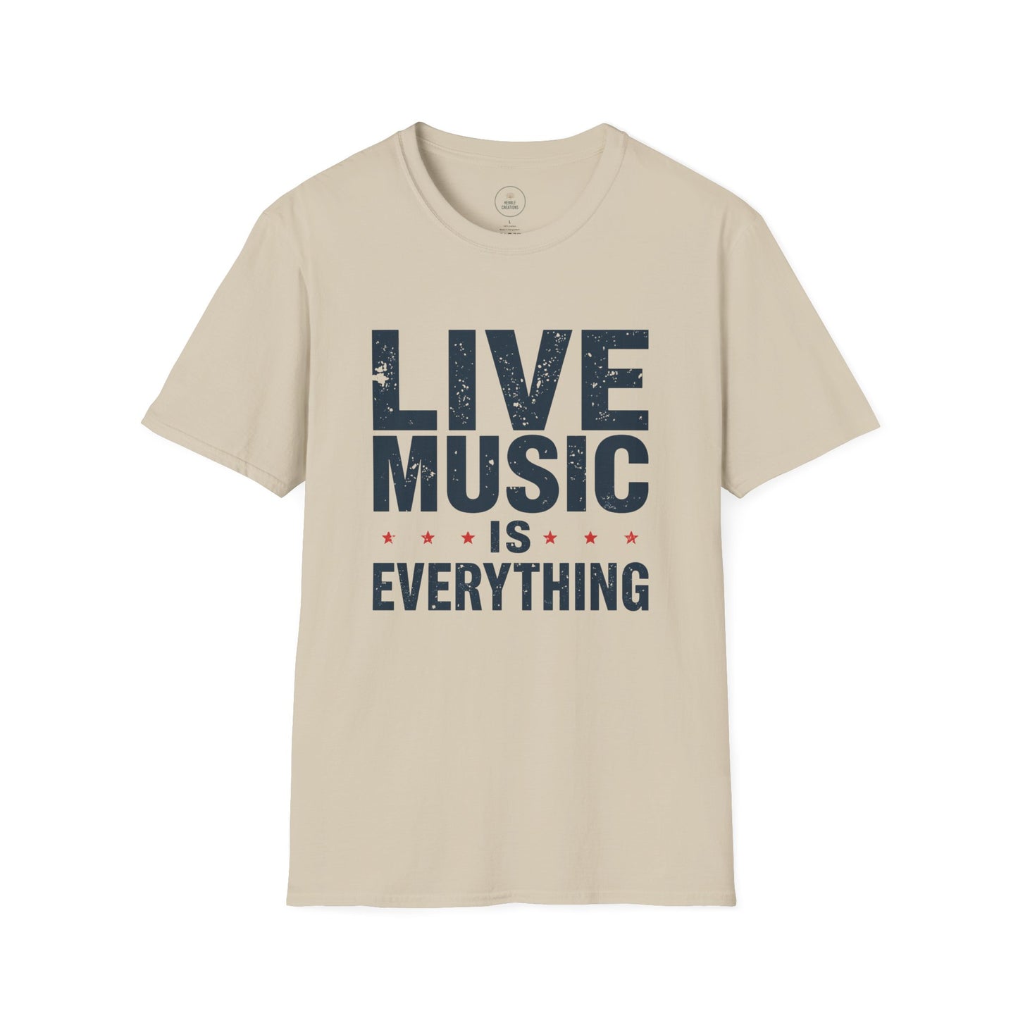 Live Music Is Everything Gig T-Shirt — Concert Tee for Music Lovers