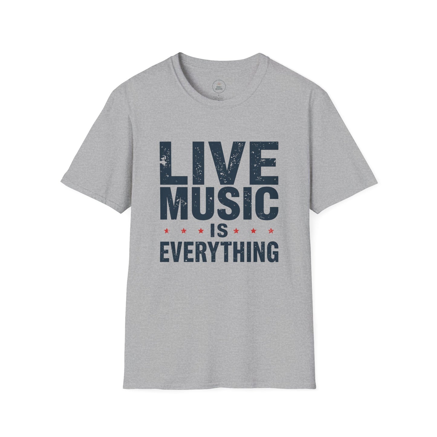 Live Music Is Everything Gig T-Shirt — Concert Tee for Music Lovers