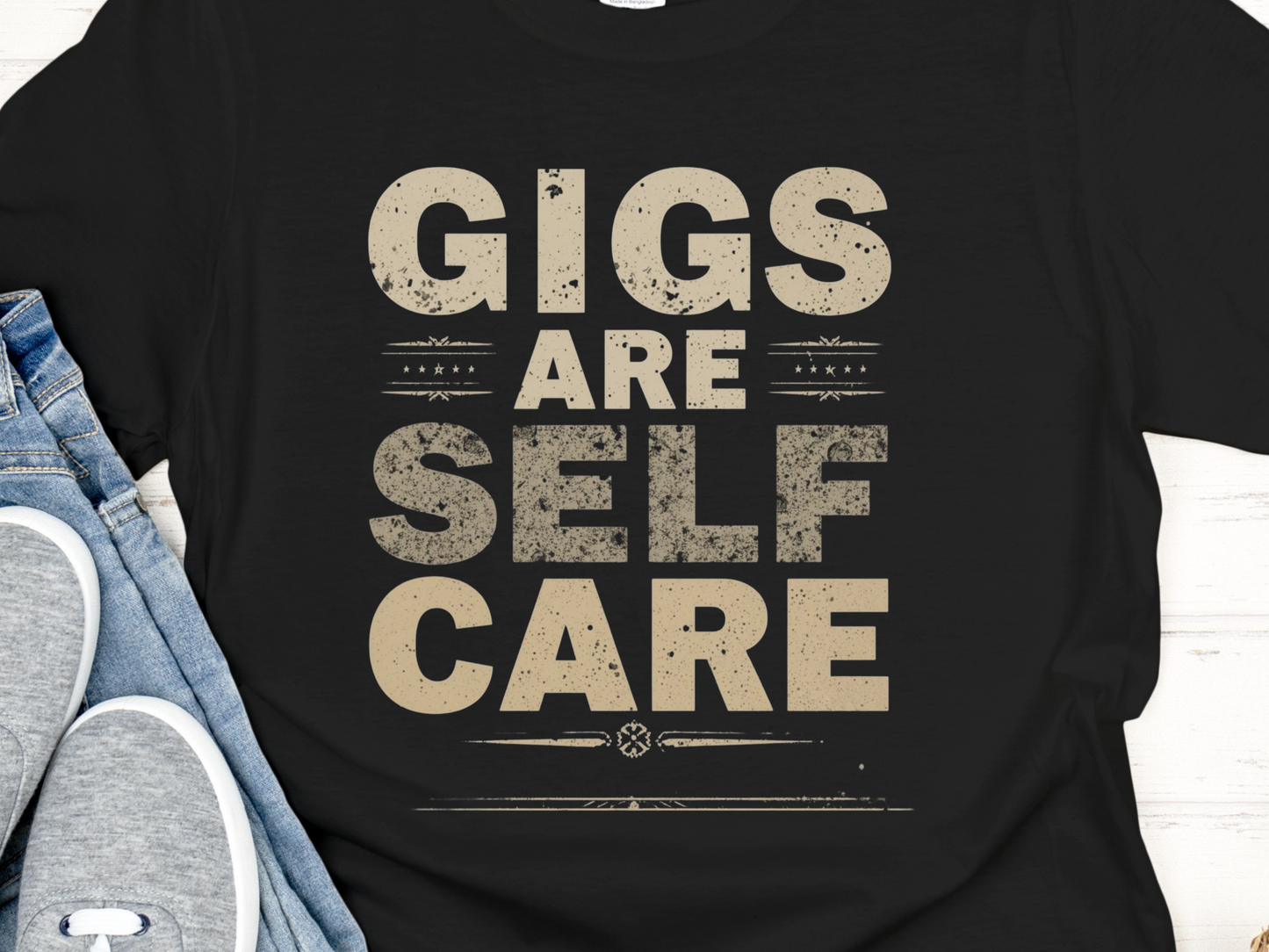 Gigs Are Self Care T-Shirt – Music Lover Tee