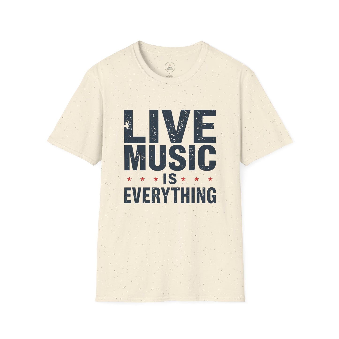 Live Music Is Everything Gig T-Shirt — Concert Tee for Music Lovers