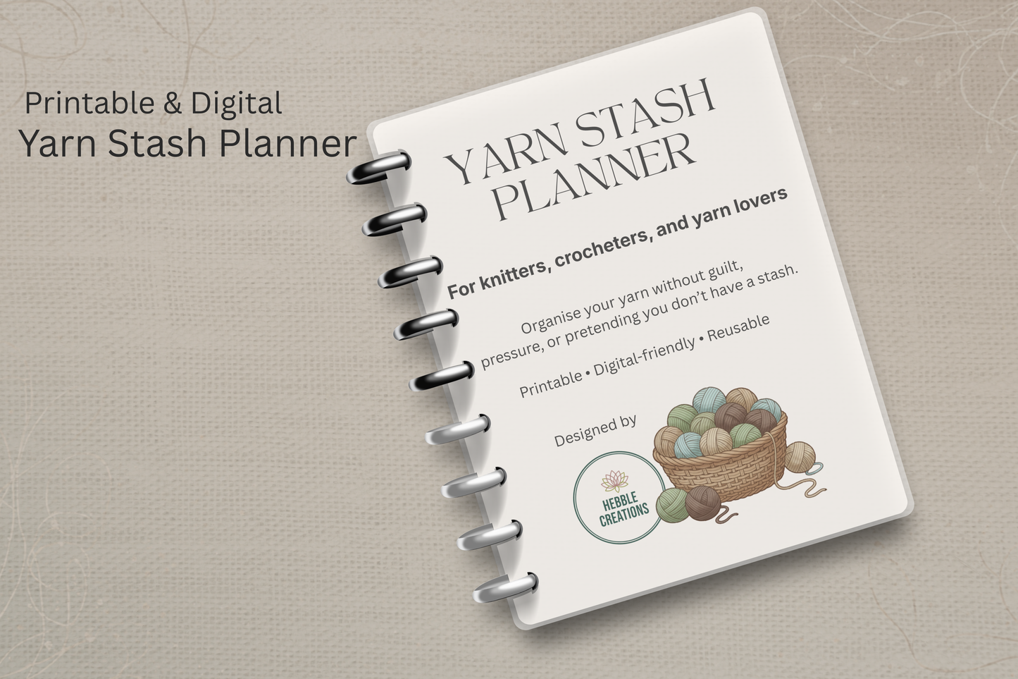 Yarn Stash Planner – Printable & Digital-Friendly