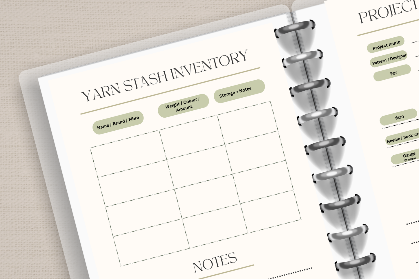 Yarn Stash Planner – Printable & Digital-Friendly